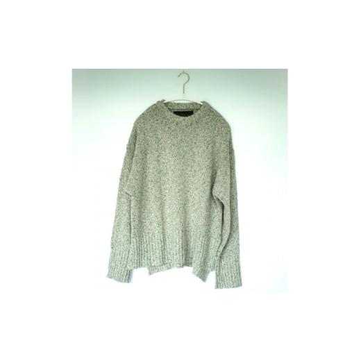 ふるさと納税 服 女 群馬県 桐生市 ezu color field sweater sougen /天然繊維 草原 Lサイズ 1720349