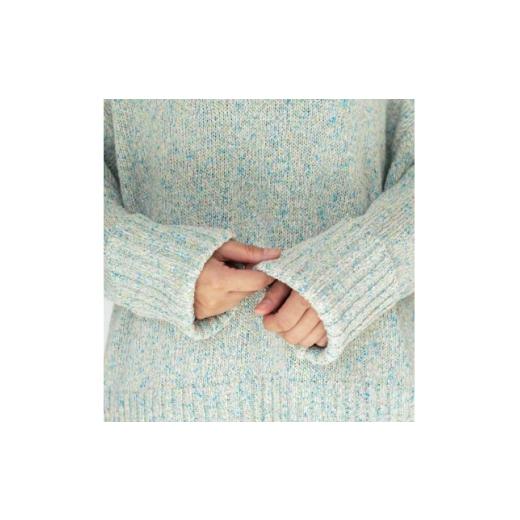 ふるさと納税 服 女 群馬県 桐生市  ezu color field sweater unabara ／天然繊維 海原 Mサイズ 1720351の画像