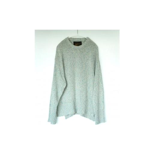 ふるさと納税 服 女 群馬県 桐生市 ezu color field sweater unabara /天然繊維 海原 Lサイズ 1720352