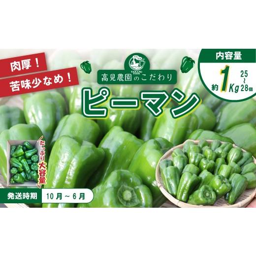 ふるさと納税 野菜類 高知県 四万十市 苦味が少なくておいしい 高見農園のこだわり・新鮮ピーマン1kg 新鮮 野菜 ベジタブル おいしい 苦味が少ない ピーマン …