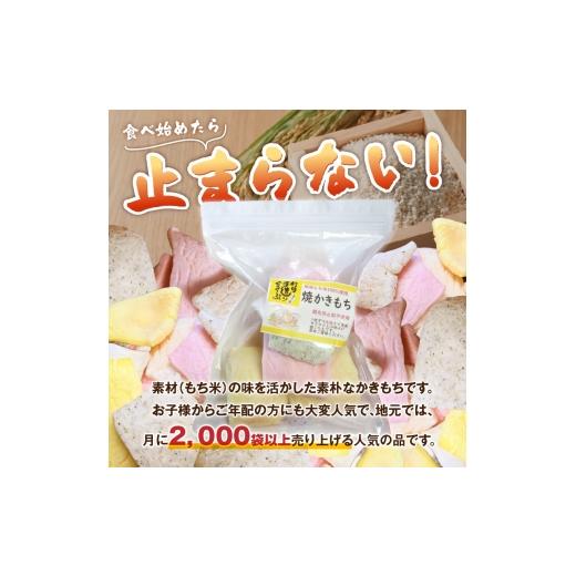 ふるさと納税 和菓子 もち菓子 福岡県 上毛町 食べ始めると止まらない サクサク食感の大きな焼かきもち 170g×2袋 K00307の画像
