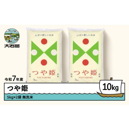 ふるさと納税 米 つや姫 山形県 大石田町 米 お米 10kg 5kg×2袋 つや姫 令和7年産 2025年産 4月上旬発送 山形県産 無洗米 無洗米 4月上旬発送