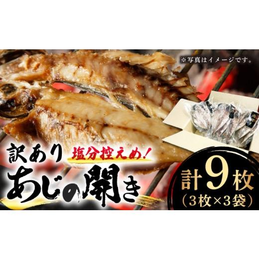 ふるさと納税 干物 アジ 長崎県 壱岐市 訳あり あじの開き(3枚×3袋)[壱岐市] 壱岐美食企画 JBU024 ?アジ 鯵 ひもの 干物 魚 海鮮 魚介 和食