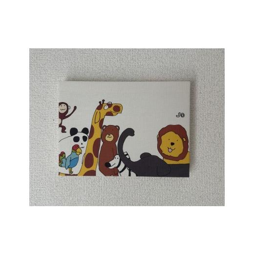 ふるさと納税 雑貨・日用品 絵画 岐阜県 大垣市 絵画『なかよしのひみつ ミニ』