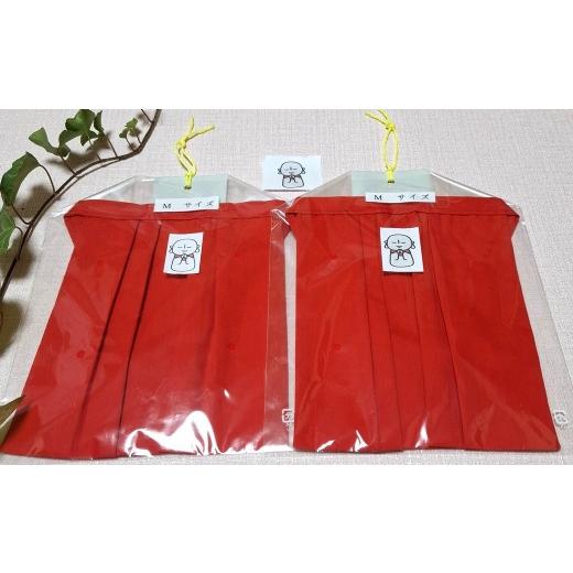 ふるさと納税 雑貨・日用品 奈良県 桜井市 ZI-64. ワンタッチで簡単装着 お地蔵様のよだれ掛け(2枚セット)Mサイズ