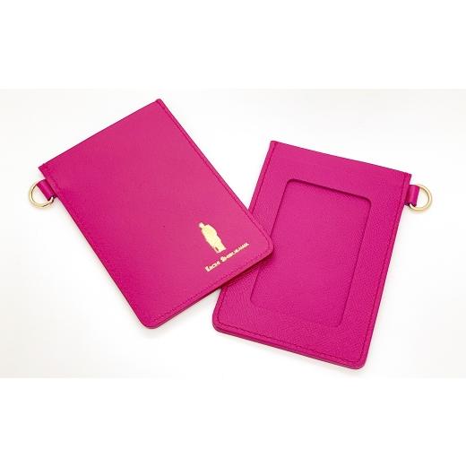 ふるさと納税 小物 東京都 北区 渋沢栄一翁 パスケース ( フューシャ ) ケース フランス革 小物 牛革 革 革製品 収納 収納品