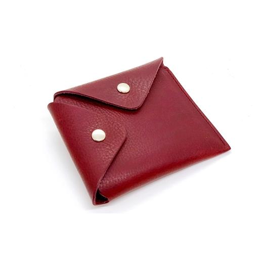 ふるさと納税 財布 東京都 北区 渋沢栄一翁 コンパクト財布 ( バーガンディ ) コンパクト フランス革 財布 小物 牛革 革 革製品 収納 収納品