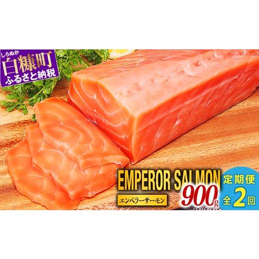 ふるさと納税 魚貝類 サーモン 北海道 白糠町 定期便 エンペラーサーモン 900g 2回お届け 小分け 鮭 サーモン アトランティックサーモン 水産庁長官賞 受賞 …