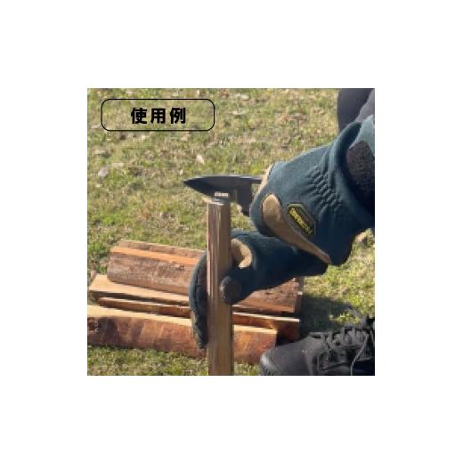 ふるさと納税 アウトドアグッズ 静岡県 沼津市 オリジナル シース ナイフ キャメル『HAMONO-01』 キャンプ 薪割 薪割り ソロキャン アウトドア レジャー 用品 …_3
