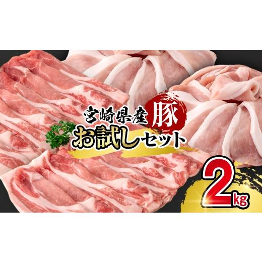 ふるさと納税 豚肉 バラ 宮崎県 西都市 宮崎県産豚肉 お試し満載セット2kg 小分け スライス 1.1-57