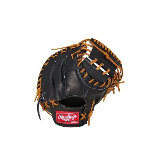 ふるさと納税 スポーツ・アウトドア 奈良県 三宅町 ローリングス (Rawlings) 硬式 キャッチャー ミット 大きめ 日本製 野球:ブラック ブラック