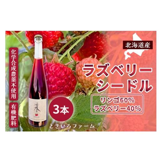 ふるさと納税 お酒 北海道 余市町 北海道産 ラズベリー りんご ラズベリーシードル 3本