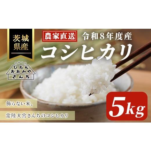 ふるさと納税 米 コシヒカリ 茨城県 常陸大宮市 先行予約受付中 2026年9月下旬以降順次発送予定 2026年度産 茨城県 常陸大宮市産 コシヒカリ 5kg 米 白米 精…