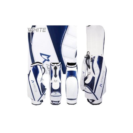 ふるさと納税 ゴルフグッズ シューズ 大阪府 東大阪市 AFECTO(アフェクト) AFCB20-1 メンズ キャディバッグ バッグカラー:ホワイト ホワイト