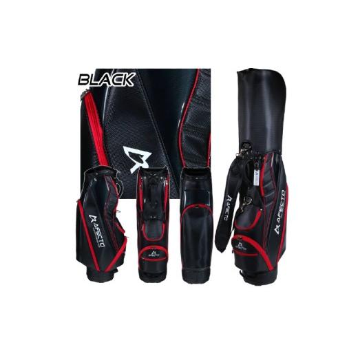 ふるさと納税 ゴルフグッズ シューズ 大阪府 東大阪市 AFECTO(アフェクト) AFCB20-1 メンズ キャディバッグ バッグカラー:ブラック ブラック