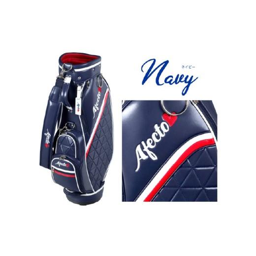 ふるさと納税 ゴルフグッズ シューズ 大阪府 東大阪市 AFECTO(アフェクト) AFCB20-1L レディース キャディバッグ バッグカラー:ネイビー ネイビー