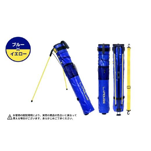 ふるさと納税 ゴルフグッズ バッグ・ケース 大阪府 東大阪市 LAROUGE(ラルージュ) ターポリン スタンドクラブケース カラー:ブルー×イエロー カラー:ブ…