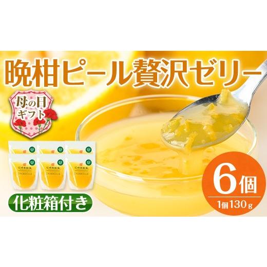 ふるさと納税 菓子 ゼリー 鹿児島県 出水市 i835-m 母の日ギフト 晩柑ピール 贅沢ゼリー(6個) ゼリー みかん ミカン 蜜柑 果汁 100% 河内晩柑 ピール入り 無着…