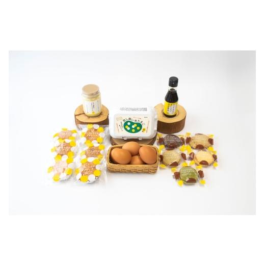 ふるさと納税 菓子 カステラ 愛知県 常滑市 放し飼い米たまごのギフトセットA|放し飼い米たまご マドレーヌ クッキー マヨネーズ 醤油 たまご専用醤油 料理 …