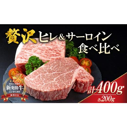 ふるさと納税 牛肉 ヒレ 新潟県 新発田市 新潟の宝 ヒレ サーロイン ステーキ 計400g ヒレ肉 フィレ サーロイン 牛肉 和牛 新発田牛 赤身 焼肉 ふるさと納税 …