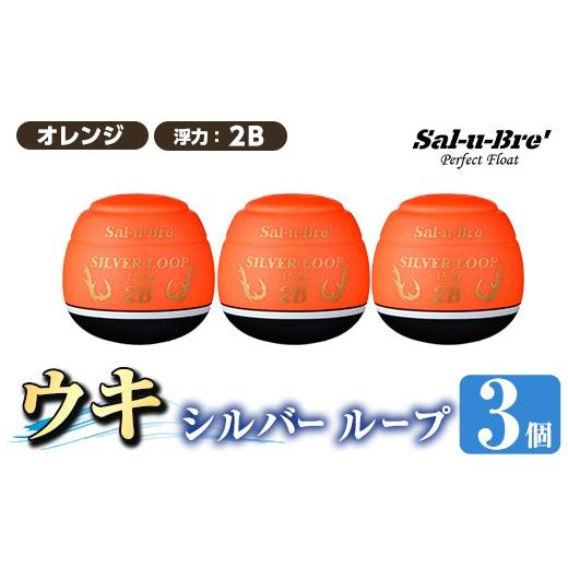 ふるさと納税 雑貨・日用品 鹿児島県 姶良市 a1082-O-I 釣り用ウキ シルバー ループ3個セット オレンジ・2B ソルト・ブレイク・ジャパン 姶良市 魚 釣り つり …