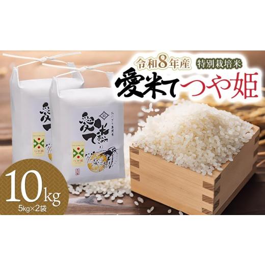 ふるさと納税 米 つや姫 山形県 鶴岡市 令和8年産先行予約 特別栽培米 つや姫 精米 10kg(5kg×2袋) 山形県鶴岡市産 愛米て | 米 こめ コメ 10キロ ブラ…