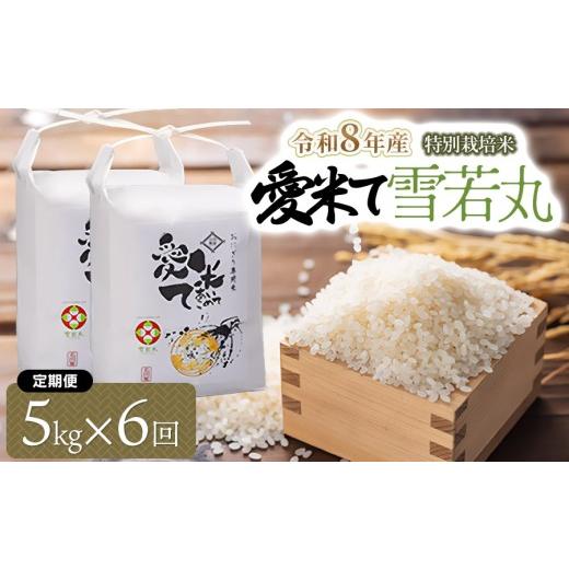 ふるさと納税 米 山形県 鶴岡市 令和8年産先行予約 6ヶ月定期便 特別栽培米 雪若丸 精米 5kg×6ヶ月 山形県鶴岡市産 愛米て | 米 こめ コメ 5キロ ゆきわ…