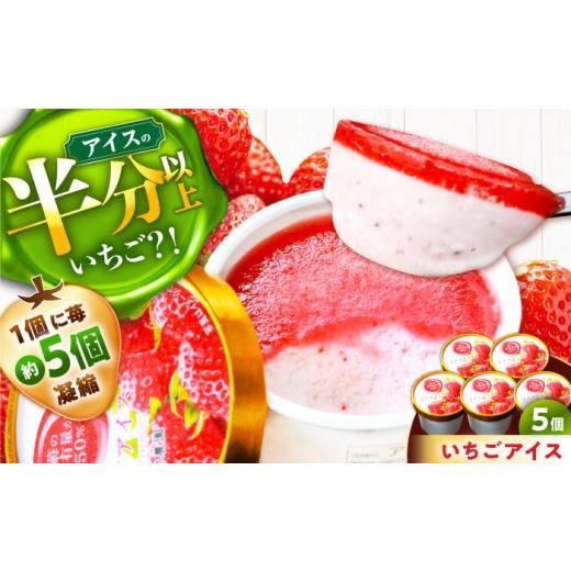 ふるさと納税 菓子 アイス 岐阜県 恵那市 いちごアイス5個入り / 苺 いちご イチゴ アイス いちごアイス / 恵那市 / 阿部農園