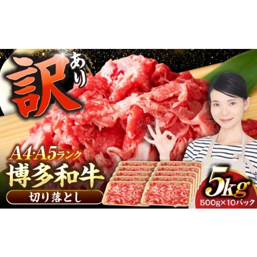ふるさと納税 牛肉 福岡県 豊前市 訳あり A4〜A5ランク 博多和牛 切り落とし 5kg(500g×10個)[豊前市] 株式会社木村食品 黒毛和牛 牛肉 和牛 切落し 国…
