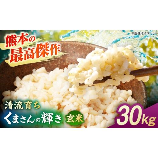ふるさと納税 米 熊本県 山鹿市 先行予約 くまさんの輝き 30kg 玄米 山鹿市産 奥村果実園