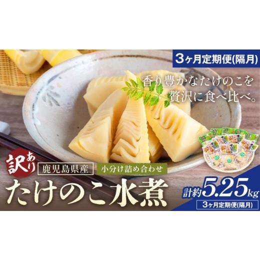 ふるさと納税 野菜類 鹿児島県 さつま町 訳あり たけのこ 水煮 小分け 詰め合わせ 九州産 計約5.25kg 3ヶ月定期便(隔月) 北薩農産加工場[お申し込みの翌月…