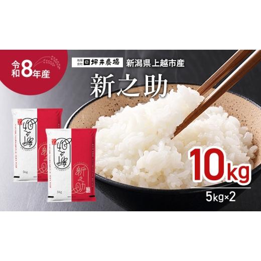 ふるさと納税 米 新潟県 上越市 先行予約 令和8年産 新潟県 上越市産 新之助 10kg (5kg×2袋)しんのすけ 上越市 坪井農場 白米 精米 送料無料