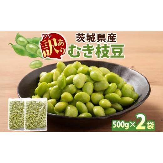 ふるさと納税 豆類 枝豆 茨城県 水戸市 5月中旬より発送 冷凍 むき枝豆 計1.0kg (500g×2袋) 茨城県産 枝豆 訳あり 不揃い えだまめ えだ豆 ご飯 おかず サラ…