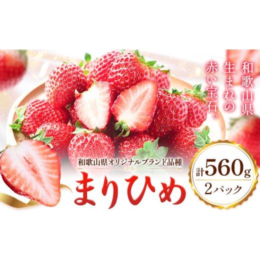 ふるさと納税 いちご 和歌山県 日高町 先行予約 いちご 和歌山県産 紀州和歌山 ブランド いちご まりひめ 2パック 560g 株式会社魚鶴商店 [1月上旬-2月下旬…