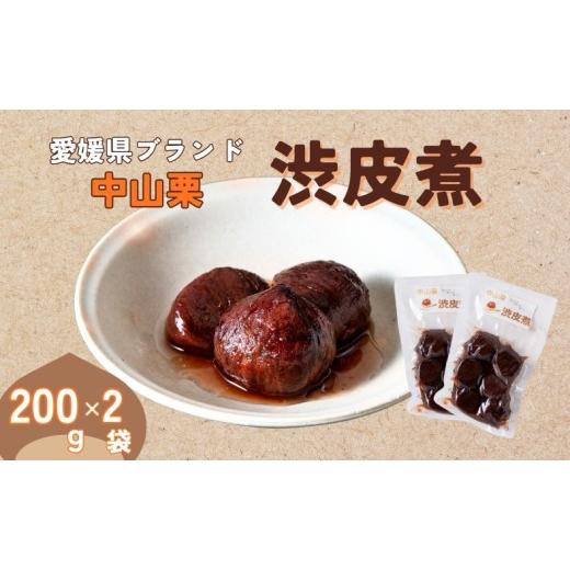 ふるさと納税 加工品等 愛媛県 伊予市 中山栗 渋皮煮 200g×2パック 真空包装 栗 くり クリ 愛媛 着色料不使用 無添加 ゆうパケット 少量パック 手作り デザー…
