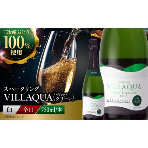 ふるさと納税 ワイン スパークリングワイン 広島県 三次市 ワイン VILLAQUA -グリーン- 750ml×1本 受賞 国産 ワイン 白 白ワイン 日本ワイン スパークリング…