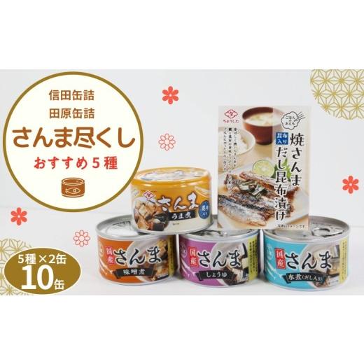 ふるさと納税 缶詰・瓶詰 魚貝類 千葉県 銚子市 さんま 缶詰 さんま尽くし 5種類 10缶セット 厳選 さんま缶詰 秋刀魚 国産さんま使用 信田缶詰 田原缶詰 老舗 …