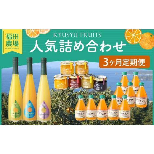 ふるさと納税 果汁飲料 セット 熊本県 水俣市 3回定期便 福田農場人気詰め合わせ 3ヶ月定期便 シロップ セット フルーツシロップセット フルーツシロップ フ…