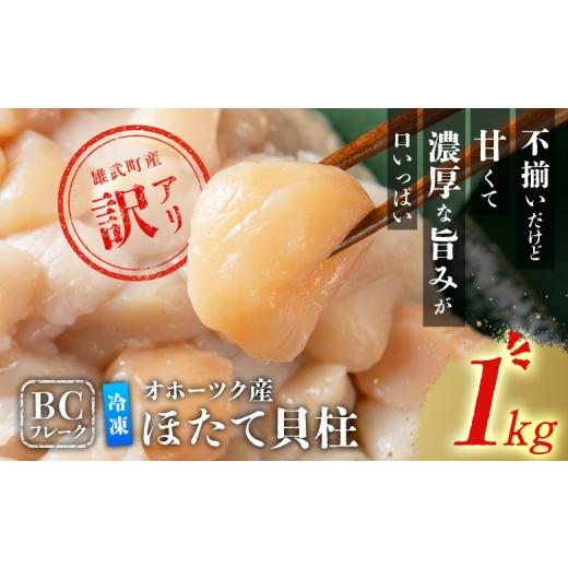 ふるさと納税 魚貝類 ホタテ 北海道 雄武町 ほたて貝柱(BCフレーク)1kg 12439