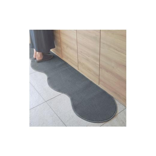 ふるさと納税 雑貨・日用品 インテリア 大阪府 泉佐野市 北欧風キッチンマット ラグマットタイプ 45×150cm ピーナッツ型 スチール 抗菌防臭 SEK 織人しきもの…