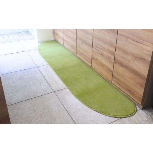 ふるさと納税 雑貨・日用品 インテリア 大阪府 泉佐野市 北欧風キッチンマット ラグマットタイプ 45×150cm ゆりかご型 ピスタチオ 抗菌防臭 SEK 織人しきもの…