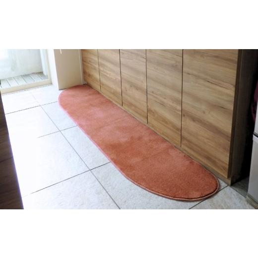 ふるさと納税 雑貨・日用品 インテリア 大阪府 泉佐野市 北欧風キッチンマット ラグマットタイプ 45×150cm ゆりかご型 ライトマホガニー 抗菌防臭 SEK 織人し…