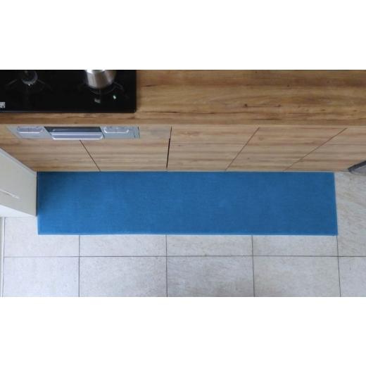 ふるさと納税 雑貨・日用品 インテリア 大阪府 泉佐野市 北欧風キッチンマット ラグマットタイプ 45×150cm ノーマル型 ブルームーン 抗菌防臭 SEK 織人しきも…