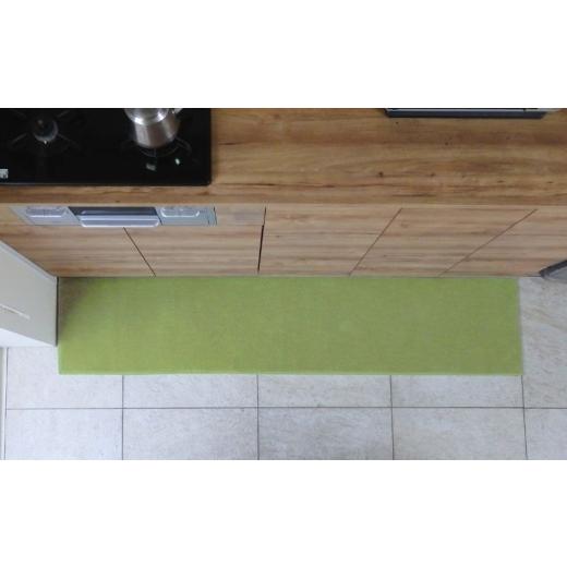 ふるさと納税 雑貨・日用品 インテリア 大阪府 泉佐野市 北欧風キッチンマット ラグマットタイプ 45×150cm ノーマル型 ピスタチオ 抗菌防臭 SEK 織人しきもの…