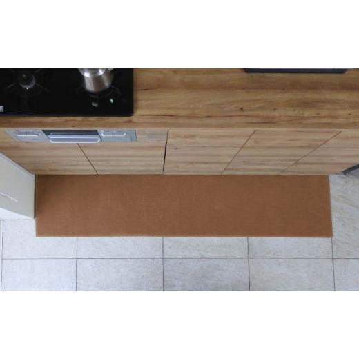 ふるさと納税 雑貨・日用品 インテリア 大阪府 泉佐野市 北欧風キッチンマット ラグマットタイプ 45×150cm ノーマル型 オーカー 抗菌防臭 SEK 織人しきもの屋…