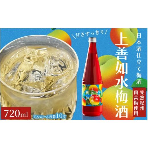 ふるさと納税 日本酒 純米吟醸酒 和歌山県 みなべ町 上善如水梅酒 720ml hjumys023