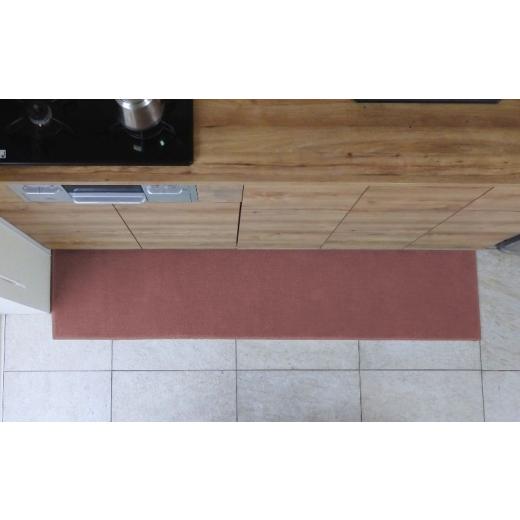 ふるさと納税 雑貨・日用品 インテリア 大阪府 泉佐野市 北欧風キッチンマット ラグマットタイプ 45×210cm ノーマル型 ライトマホガニー 抗菌防臭 SEK 織人し…