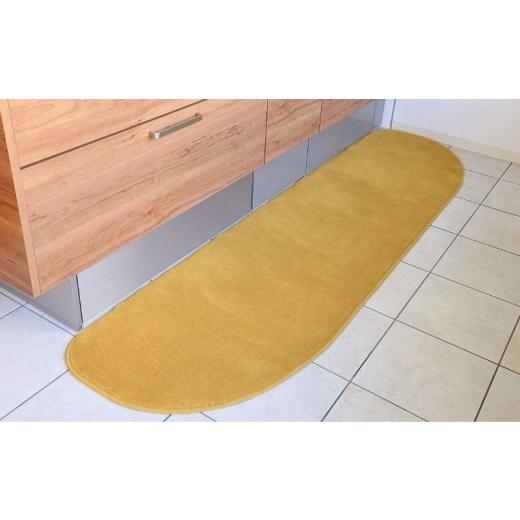 ふるさと納税 雑貨・日用品 インテリア 大阪府 泉佐野市 北欧風キッチンマット ラグマットタイプ 65×210cm ゆりかご型 ゴールド 抗菌防臭 SEK 織人しきもの屋…