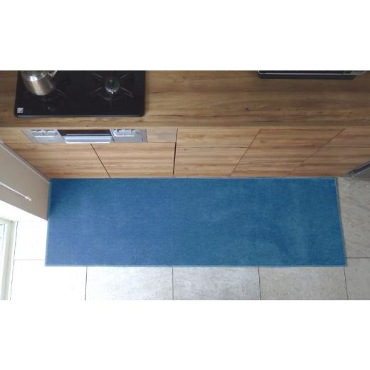 ふるさと納税 雑貨・日用品 インテリア 大阪府 泉佐野市 北欧風キッチンマット ラグマットタイプ 65×210cm ノーマル型 ブルームーン 抗菌防臭 SEK 織人しきも…