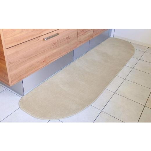 ふるさと納税 雑貨・日用品 インテリア 大阪府 泉佐野市 北欧風キッチンマット ラグマットタイプ 65×225cm ゆりかご型 アッシュベージュ 抗菌防臭 SEK 織人し…